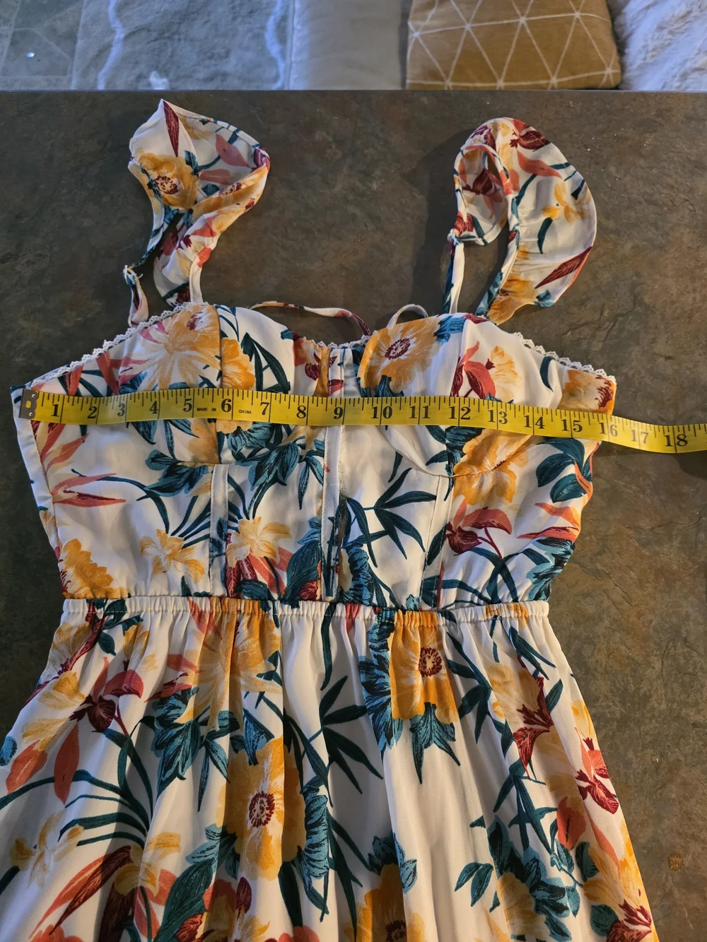 Lily Rose White Floral Lace-Up Back Maxi Dress - Picture 3 of 6